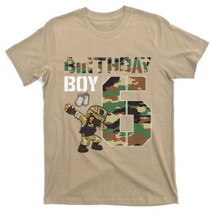 Funny 6 Year Old Military Army 6th Birthday Matching T-Shirt