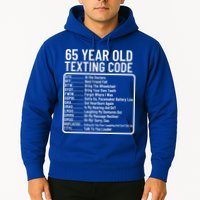 Funny 65 Year Old Texting Code Birthday Hoodie