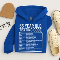 Funny 65 Year Old Texting Code Birthday Hoodie