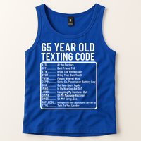 Funny 65 Year Old Texting Code Birthday Tank Top