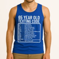 Funny 65 Year Old Texting Code Birthday Tank Top