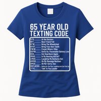 Funny 65 Year Old Texting Code Birthday Womens T-Shirt