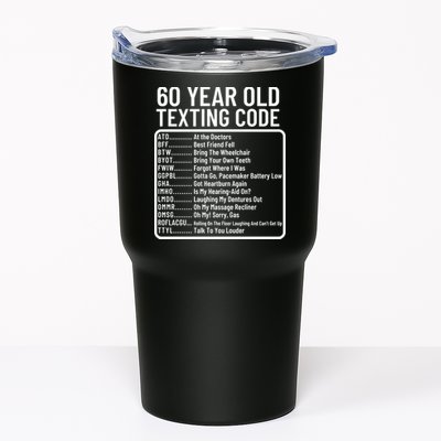 Funny 60 Year Old Texting Code Birthday Tumbler