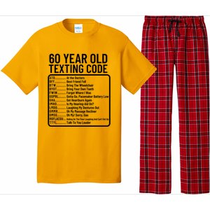 Funny 60 Year Old Texting Code Birthday Pajama Set