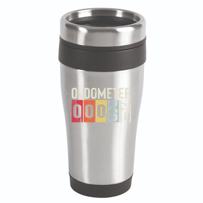 Funny 60 Years Old Oldometer Vintage 60th Birthday Odometer 16oz Travel Tumbler