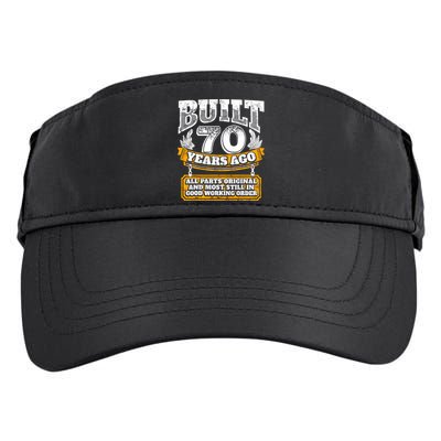 Funny 70th Birthday Gift BDay Gift Saying Age 70 Year Joke Adult Drive Performance Visor