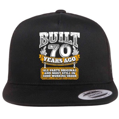 Funny 70th Birthday Gift BDay Gift Saying Age 70 Year Joke Flatbill Hat