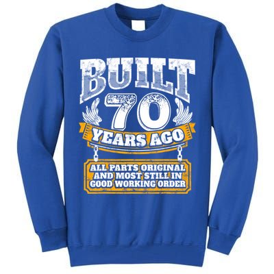 Funny 70th Birthday Gift BDay Gift Saying Age 70 Year Joke Tall Sweatshirt