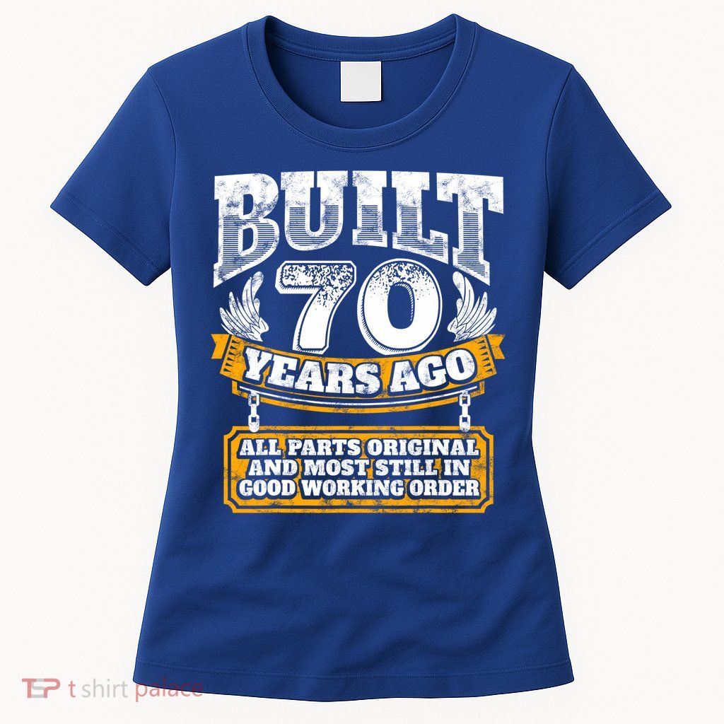 Funny 70th Birthday Gift BDay Gift Saying Age 70 Year Joke Womens T-Shirt