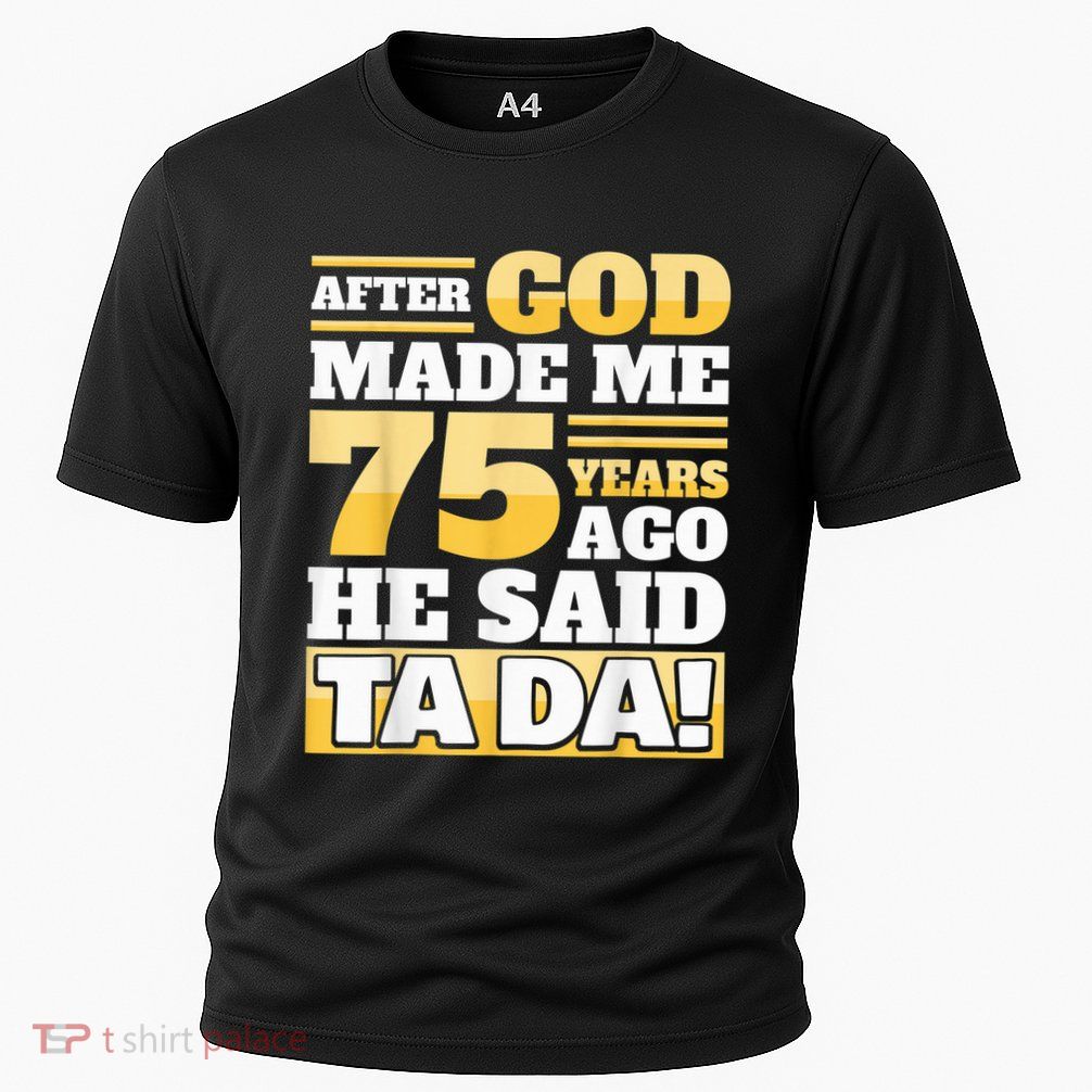 Funny 75th Birthday Present - 75 Years Performance Shirt