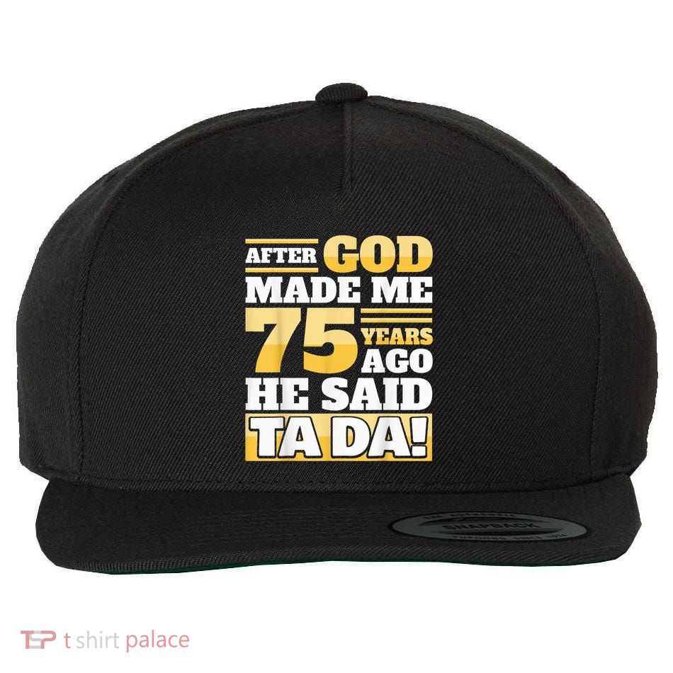 Funny 75th Birthday Present - 75 Years Wool Snapback Cap