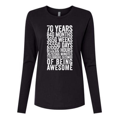 Funny 70th Birthday Old Meter Funny 70 Year Old Gifts Womens Cotton Relaxed Long Sleeve T-Shirt