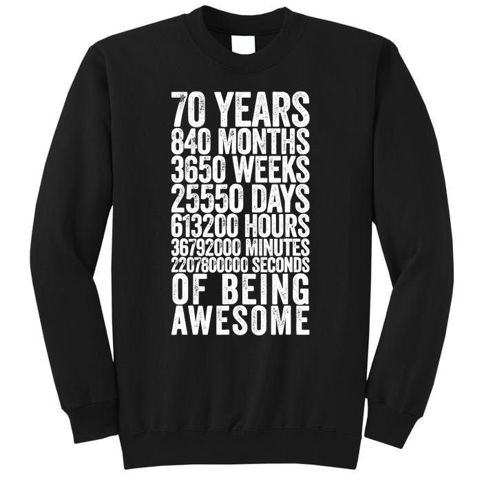 Funny 70th Birthday Old Meter Funny 70 Year Old Gifts Sweatshirt