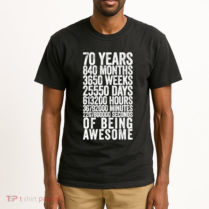 Funny 70th Birthday Old Meter Funny 70 Year Old Gifts Tall T-Shirt
