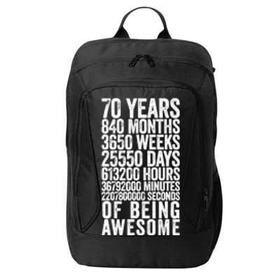 Funny 70th Birthday Old Meter Funny 70 Year Old Gifts City Backpack