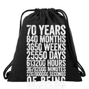 Funny 70th Birthday Old Meter Funny 70 Year Old Gifts Drawstring Bag