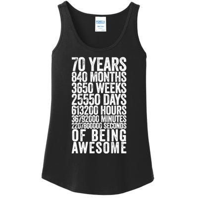 Funny 70th Birthday Old Meter Funny 70 Year Old Gifts Ladies Essential Tank