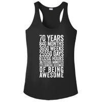 Funny 70th Birthday Old Meter Funny 70 Year Old Gifts Ladies PosiCharge Competitor Racerback Tank