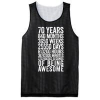 Funny 70th Birthday Old Meter Funny 70 Year Old Gifts Mesh Reversible Basketball Jersey Tank