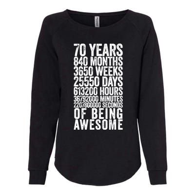 Funny 70th Birthday Old Meter Funny 70 Year Old Gifts Womens California Wash Sweatshirt