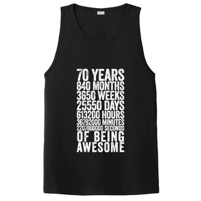 Funny 70th Birthday Old Meter Funny 70 Year Old Gifts PosiCharge Competitor Tank