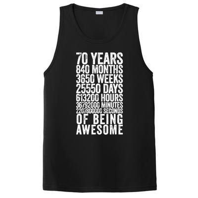 Funny 70th Birthday Old Meter Funny 70 Year Old Gifts PosiCharge Competitor Tank