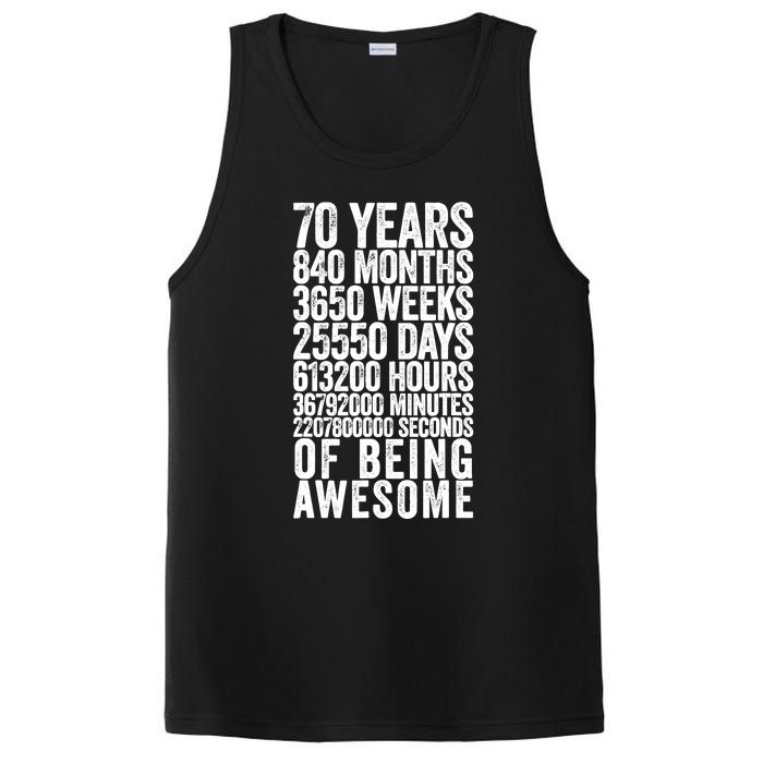 Funny 70th Birthday Old Meter Funny 70 Year Old Gifts PosiCharge Competitor Tank