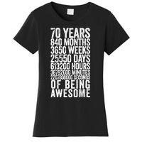 Funny 70th Birthday Old Meter Funny 70 Year Old Gifts Women's T-Shirt