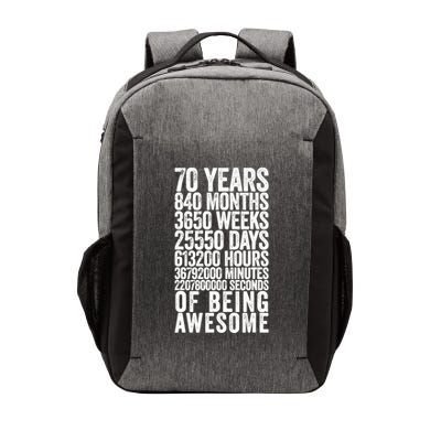 Funny 70th Birthday Old Meter Funny 70 Year Old Gifts Vector Backpack