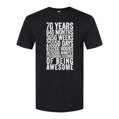 Funny 70th Birthday Old Meter Funny 70 Year Old Gifts Softstyle CVC T-Shirt