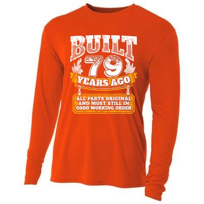 Funny 79th Birthday Gift BDay Gift Saying Age 79 Year Joke Cooling Performance Long Sleeve Crew