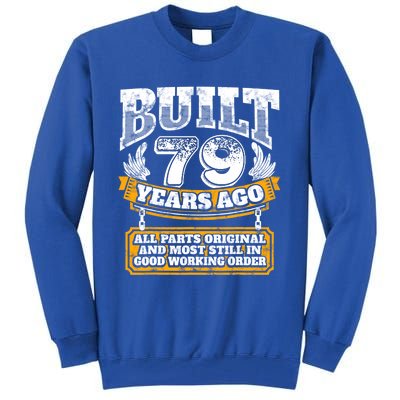 Funny 79th Birthday Gift BDay Gift Saying Age 79 Year Joke Tall Sweatshirt