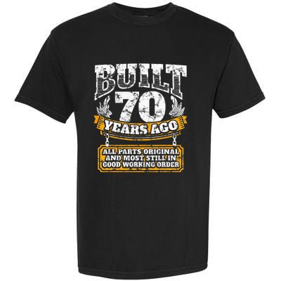 Funny 70th Birthday B Day Gift Saying Age 70 Year Joke Garment-Dyed Heavyweight T-Shirt