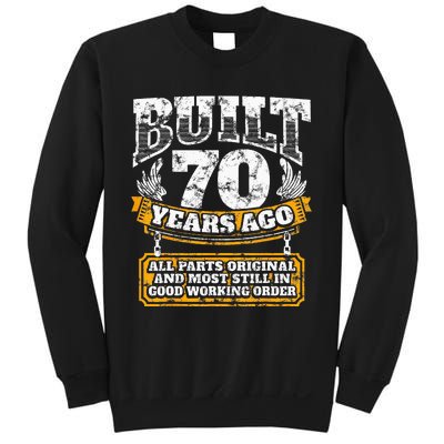 Funny 70th Birthday B Day Gift Saying Age 70 Year Joke Sweatshirt