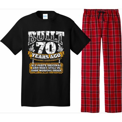 Funny 70th Birthday B Day Gift Saying Age 70 Year Joke Pajama Set