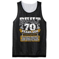 Funny 70th Birthday B Day Gift Saying Age 70 Year Joke Mesh Reversible Basketball Jersey Tank