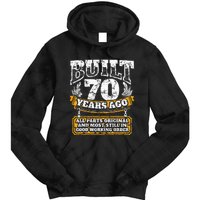 Funny 70th Birthday B Day Gift Saying Age 70 Year Joke Tie Dye Hoodie