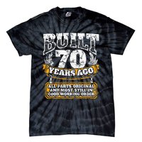 Funny 70th Birthday B Day Gift Saying Age 70 Year Joke Tie-Dye T-Shirt