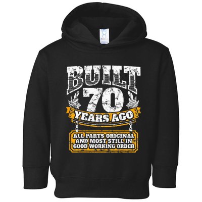 Funny 70th Birthday B Day Gift Saying Age 70 Year Joke Toddler Hoodie