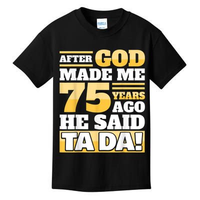 Funny 75th Birthday 75 Years Kids T-Shirt