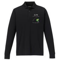 Funny 70th Birthday Gift 70YearOld Fisherman Fishing Performance Long Sleeve Polo