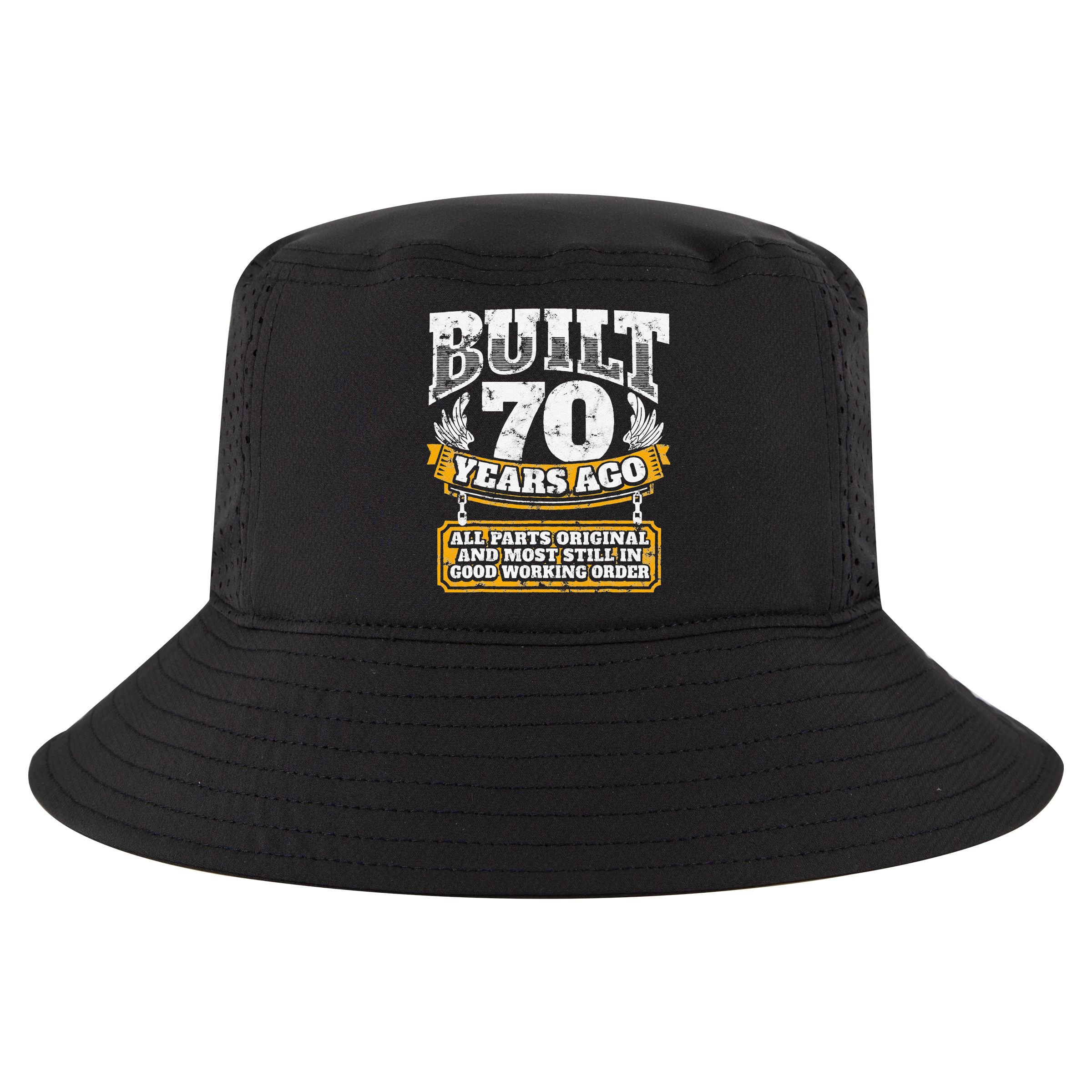Funny 70th Birthday BDay Gift Saying Age 70 Year Joke Cool Comfort Performance Bucket Hat