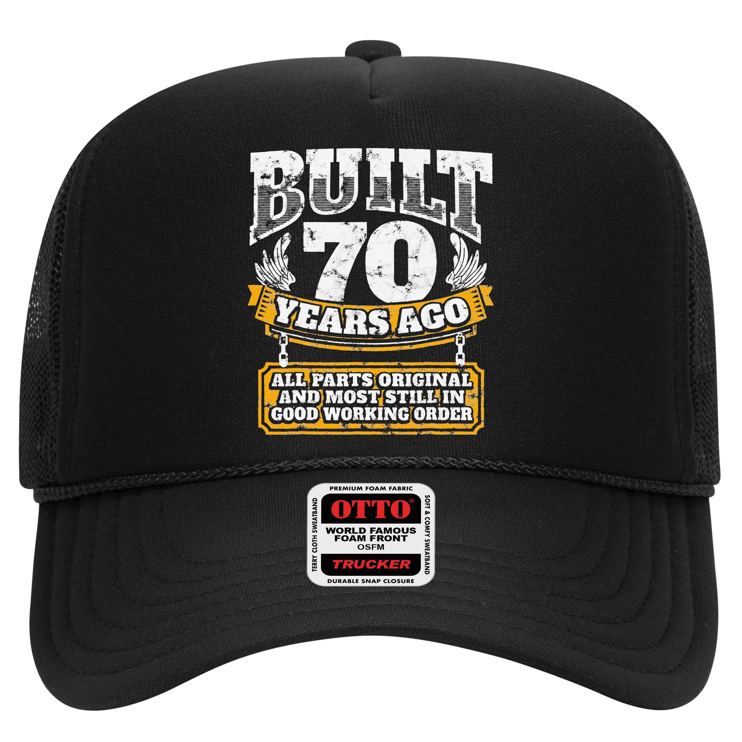 Funny 70th Birthday BDay Gift Saying Age 70 Year Joke Hat