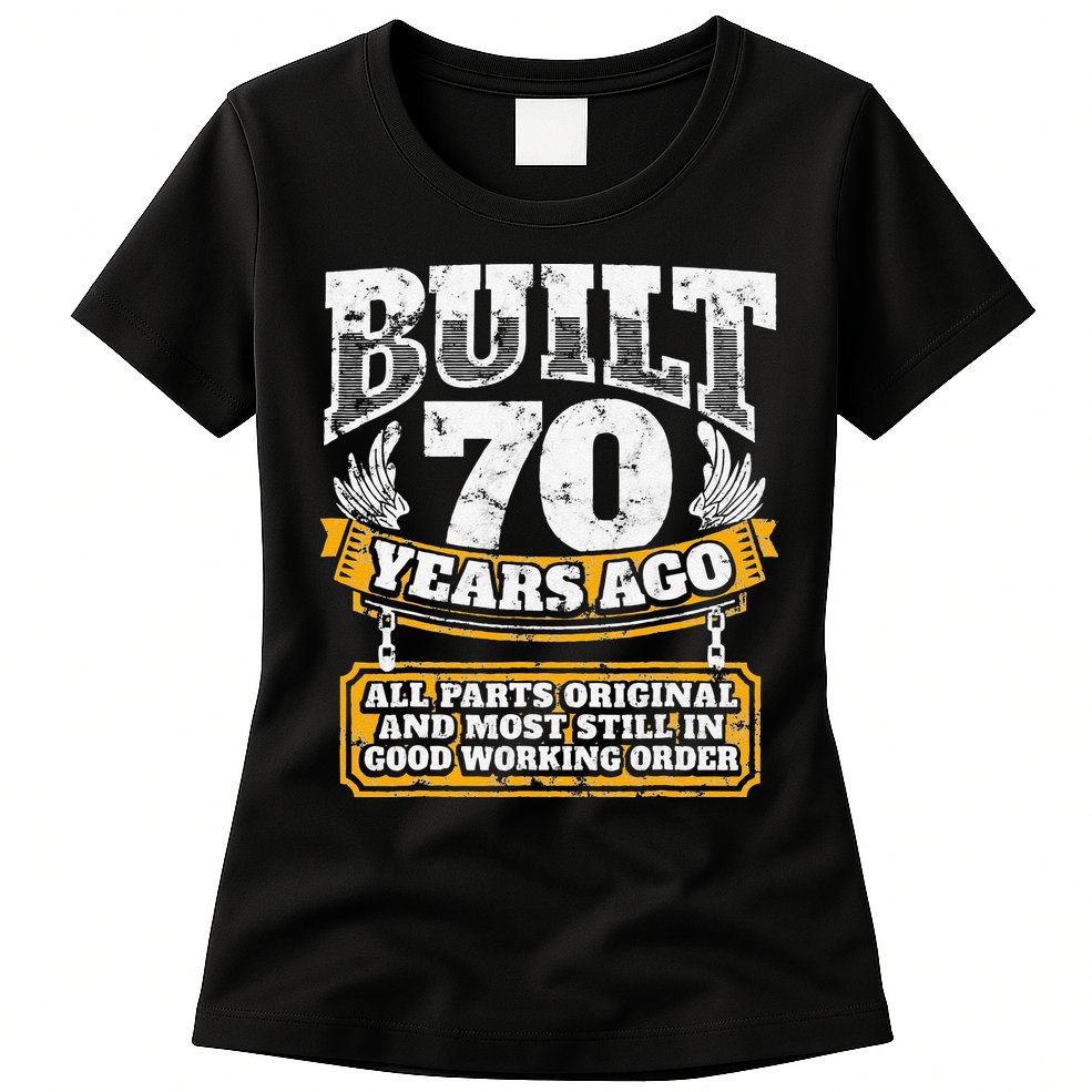 Funny 70th Birthday BDay Gift Saying Age 70 Year Joke Womens T-Shirt