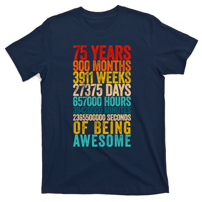 Funny 75th Birthday Old Meter Funny 75 Year Old Gifts T-Shirt