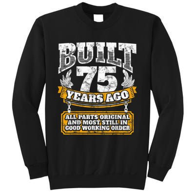 Funny 75th Birthday Present Shirt B-Day Gift Saying Age 75 Year Joke Sweatshirt