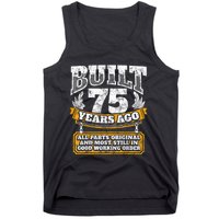 Funny 75th Birthday Present Shirt B-Day Gift Saying Age 75 Year Joke Tank Top