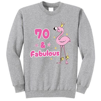 Funny 70th Bday Flamingo 1953 Birthday Gifts for Wo Tall Sweatshirt