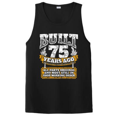 Funny 75th Birthday Present Shirt B-Day Gift Saying Age 75 Year Joke PosiCharge Competitor Tank