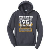 Funny 75th Birthday Present Shirt B-Day Gift Saying Age 75 Year Joke Tall Hoodie